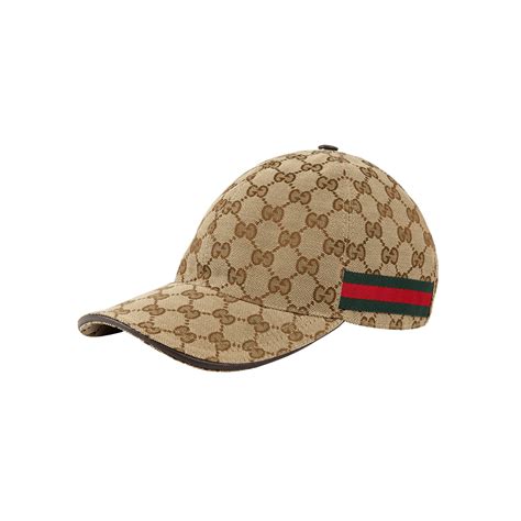 men's gucci original gg canvas baseball hat with web|Gucci men hats size large.